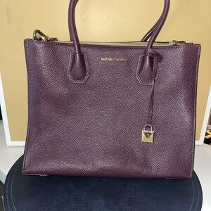 Michael Kors Plum Satchel Bag